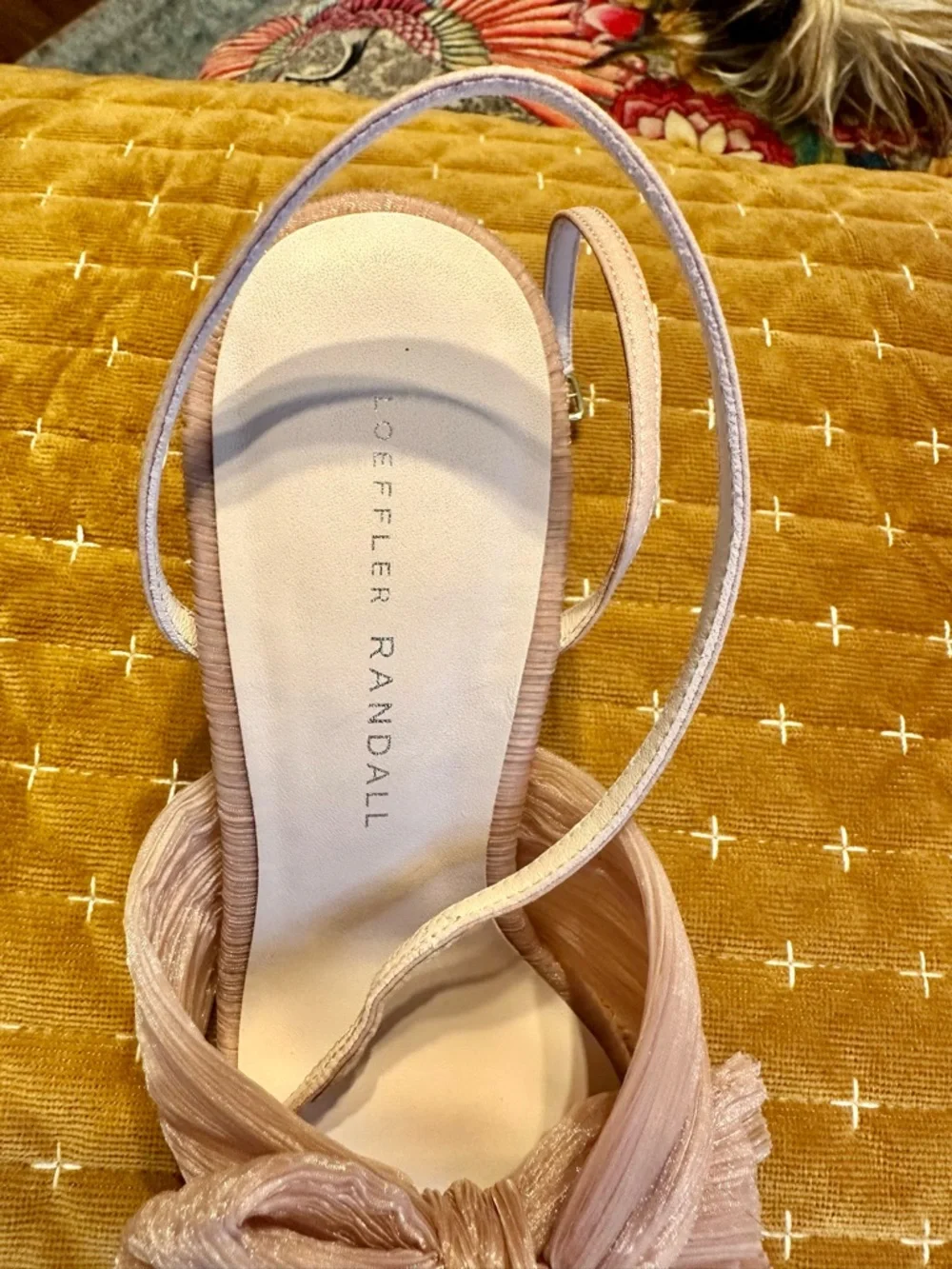 Loeffler Randall Blush Pink Knotted Bow Heels - Picture 8 of 8